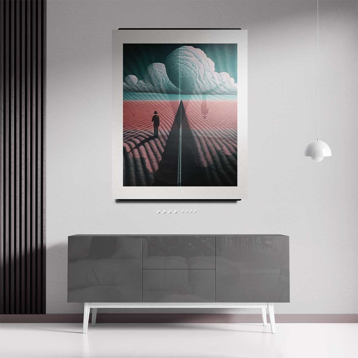 Dromerige Horizon Kunstwerk-canvas-dibond-plexiglas-wanddecoratie-WallArtistic