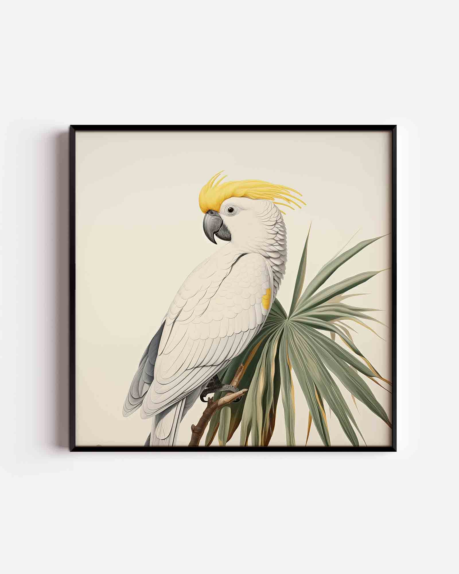 Witte kaketoe Poster