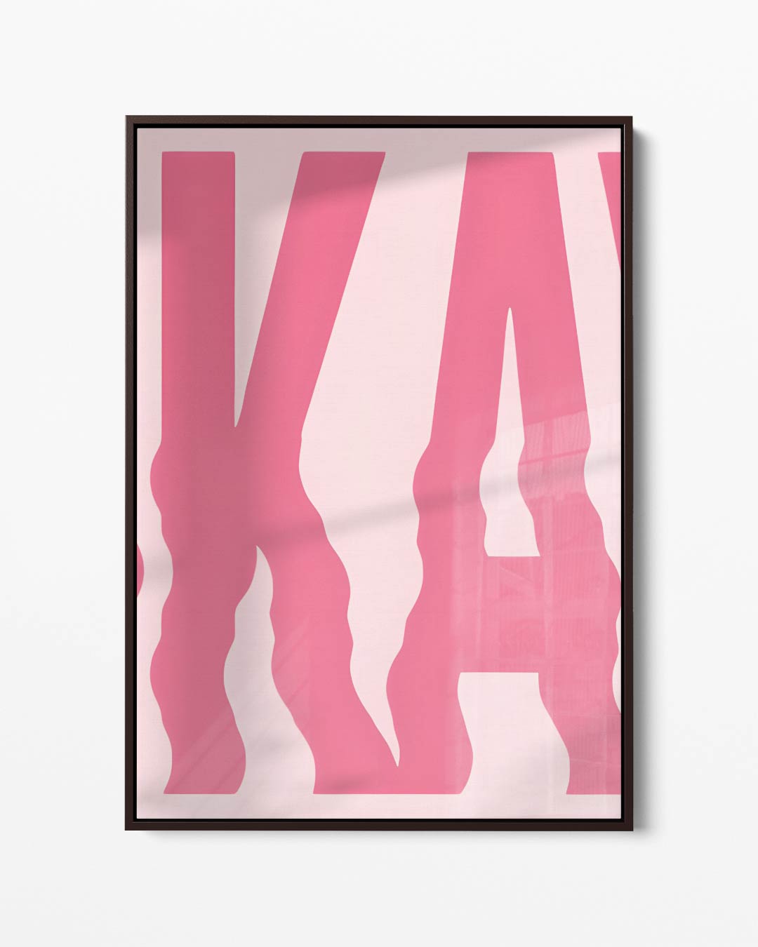 Okay in Roze Golven Kunstwerk-canvas-dibond-plexiglas-wanddecoratie-WallArtistic