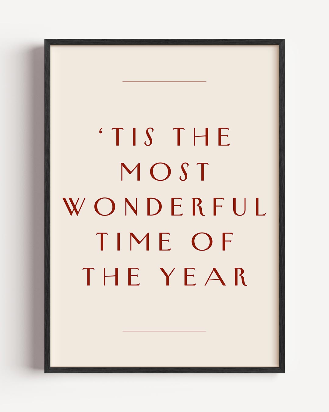 Kerstposter met Inspirerende Tekst Poster-WallArtistic