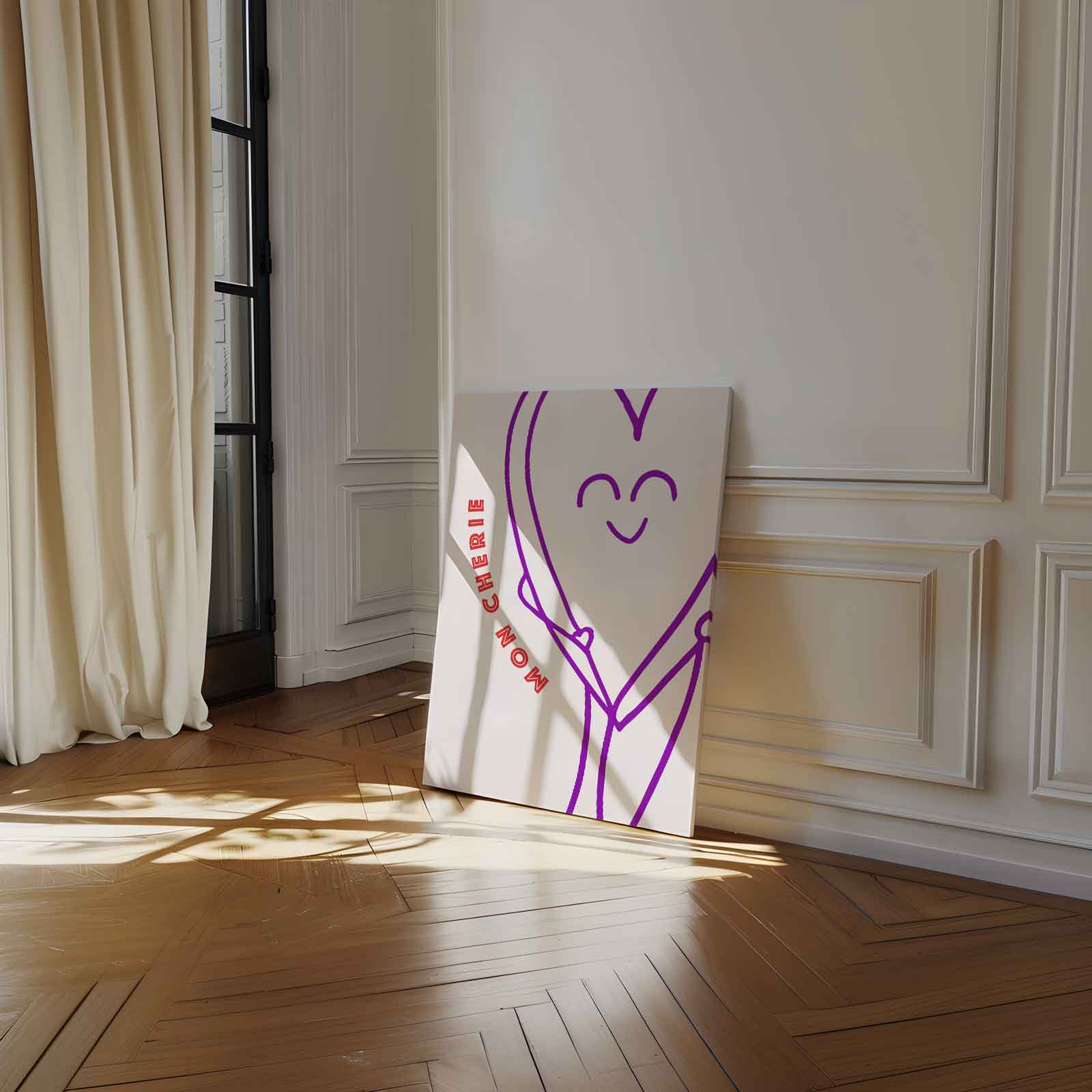 Mon Chérie Kunstwerk-canvas-dibond-plexiglas-wanddecoratie-WallArtistic