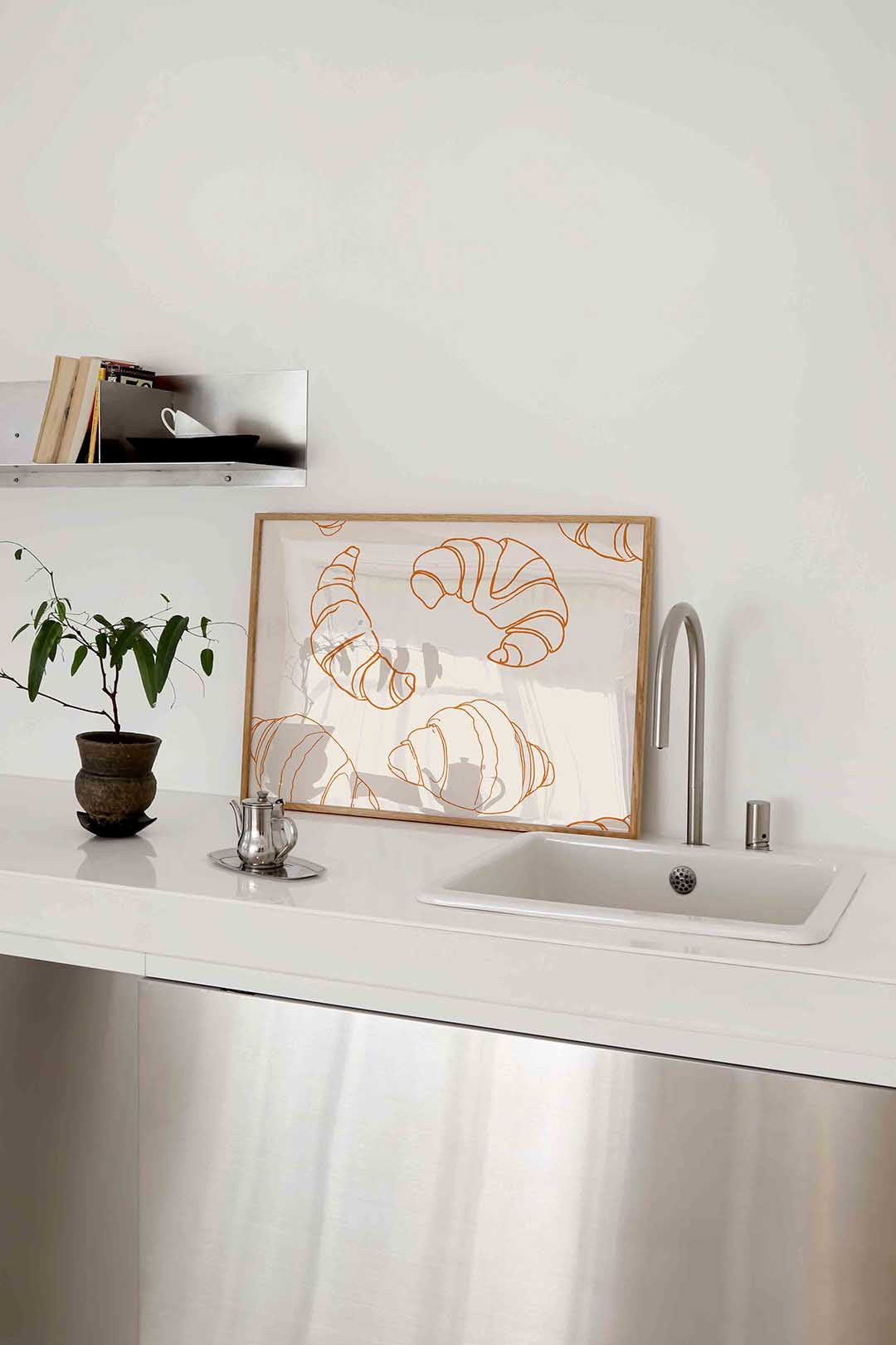 Croissant patroon Poster