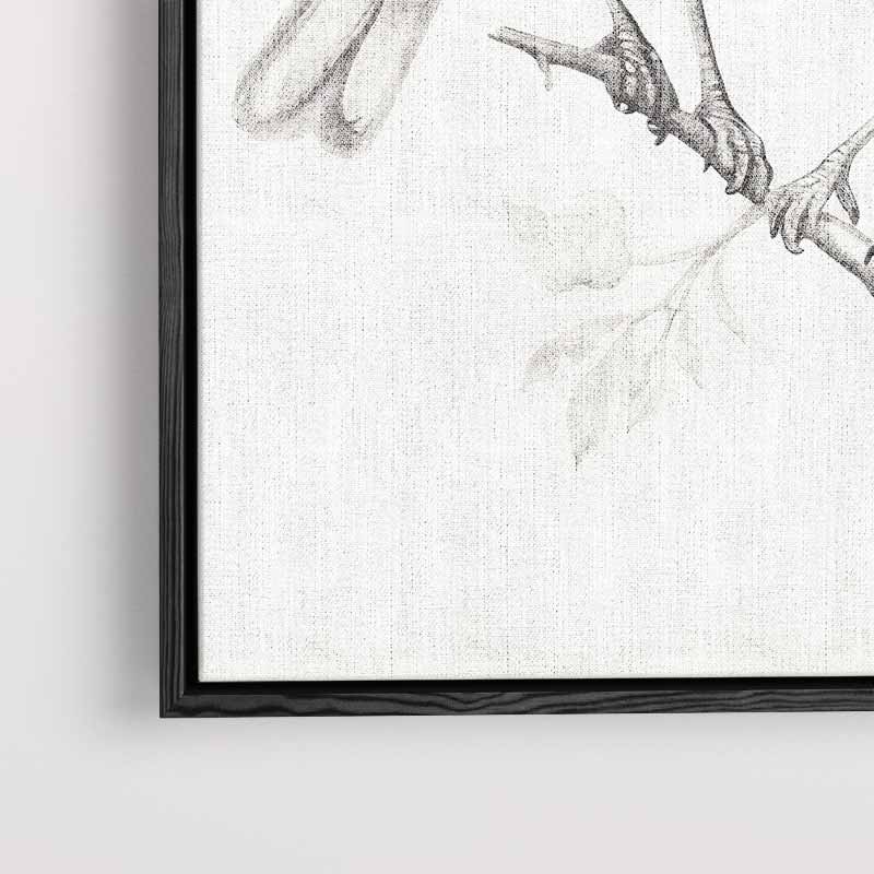 Zachte Vogelliefde Kunstwerk-canvas-dibond-plexiglas-wanddecoratie-WallArtistic