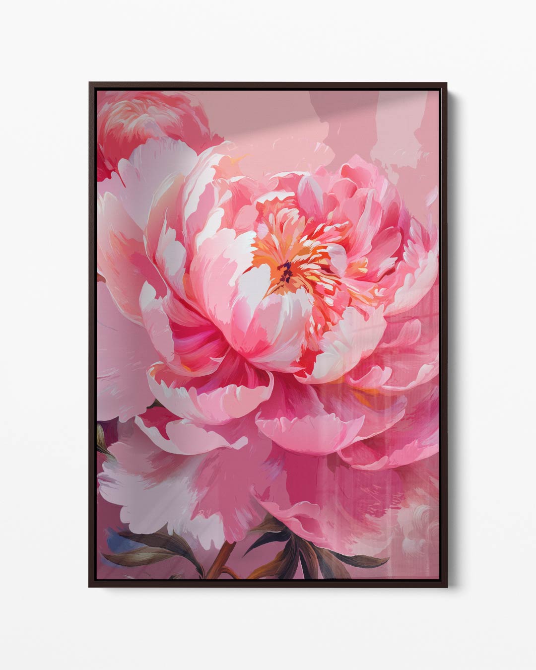 Bloeischoonheid in Roze Kunstwerk-canvas-dibond-plexiglas-wanddecoratie-WallArtistic