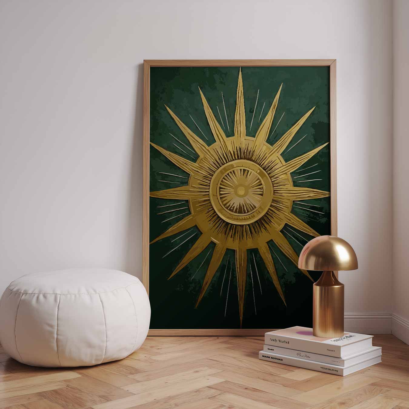 Stralende Zon en Maan Poster