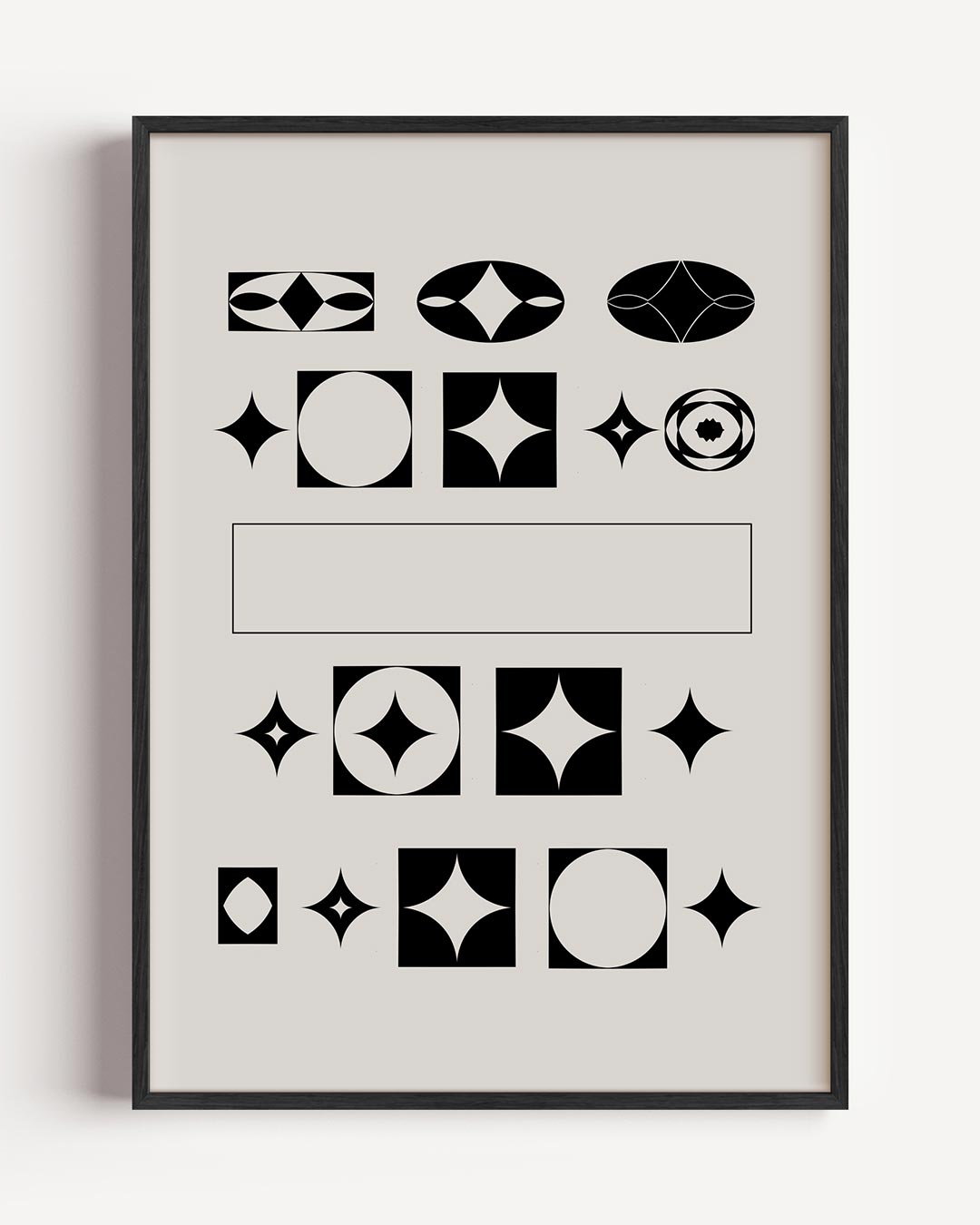 Stijlvolle Geometrische Patronen Poster-WallArtistic