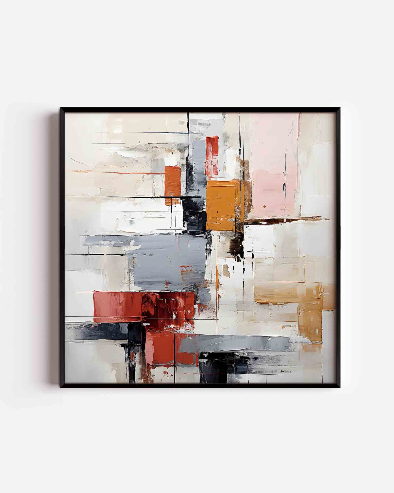 Abstracte geometrische vormen Poster