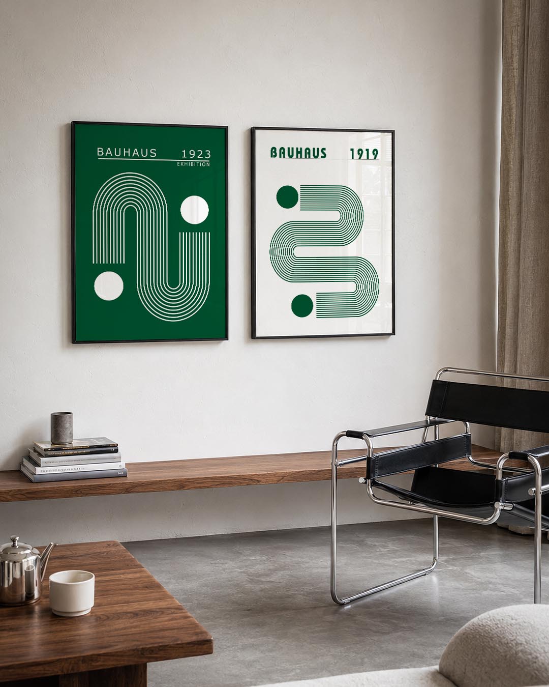 Lijnen en cirkelspel Posterset