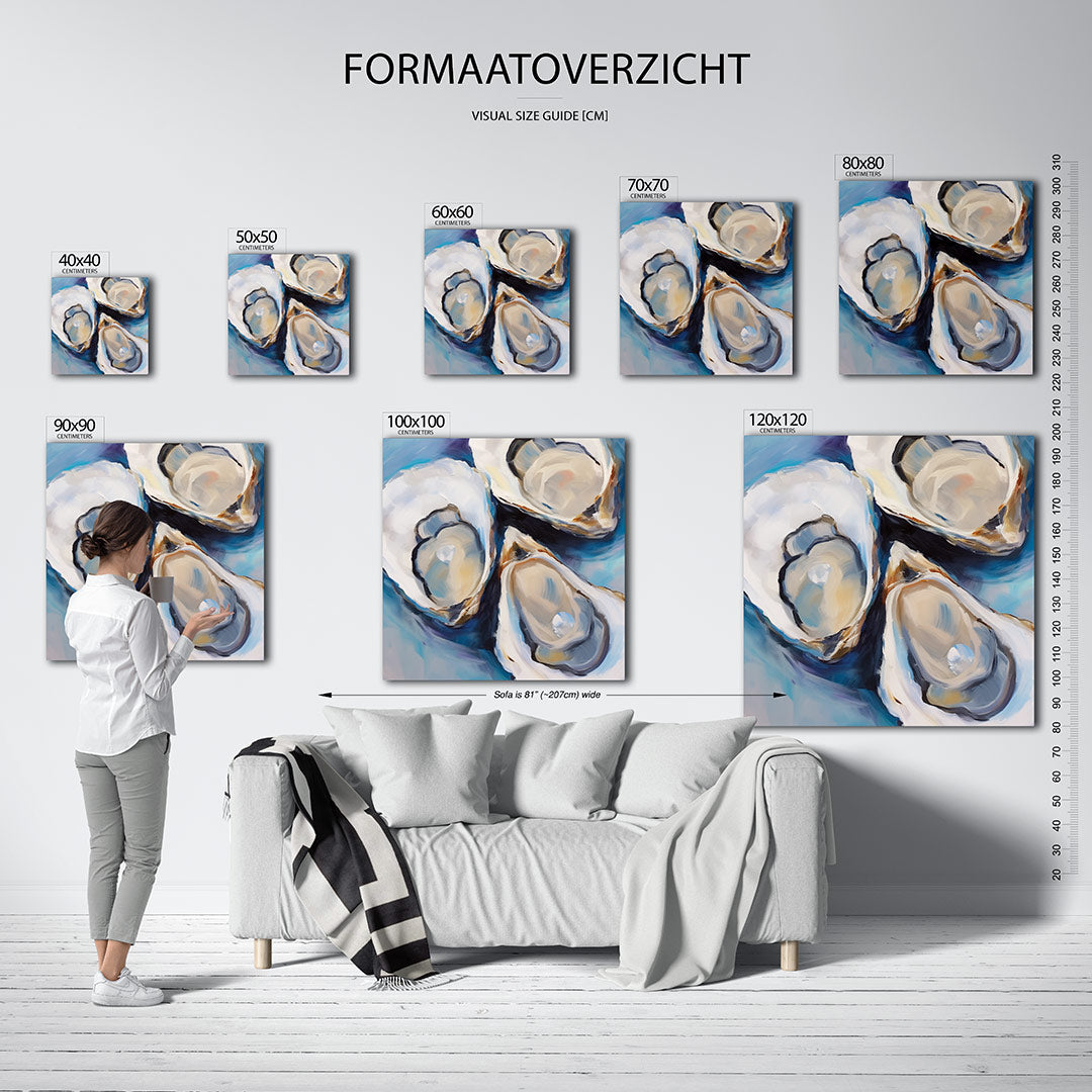 Dynamische oesters Kunstwerk