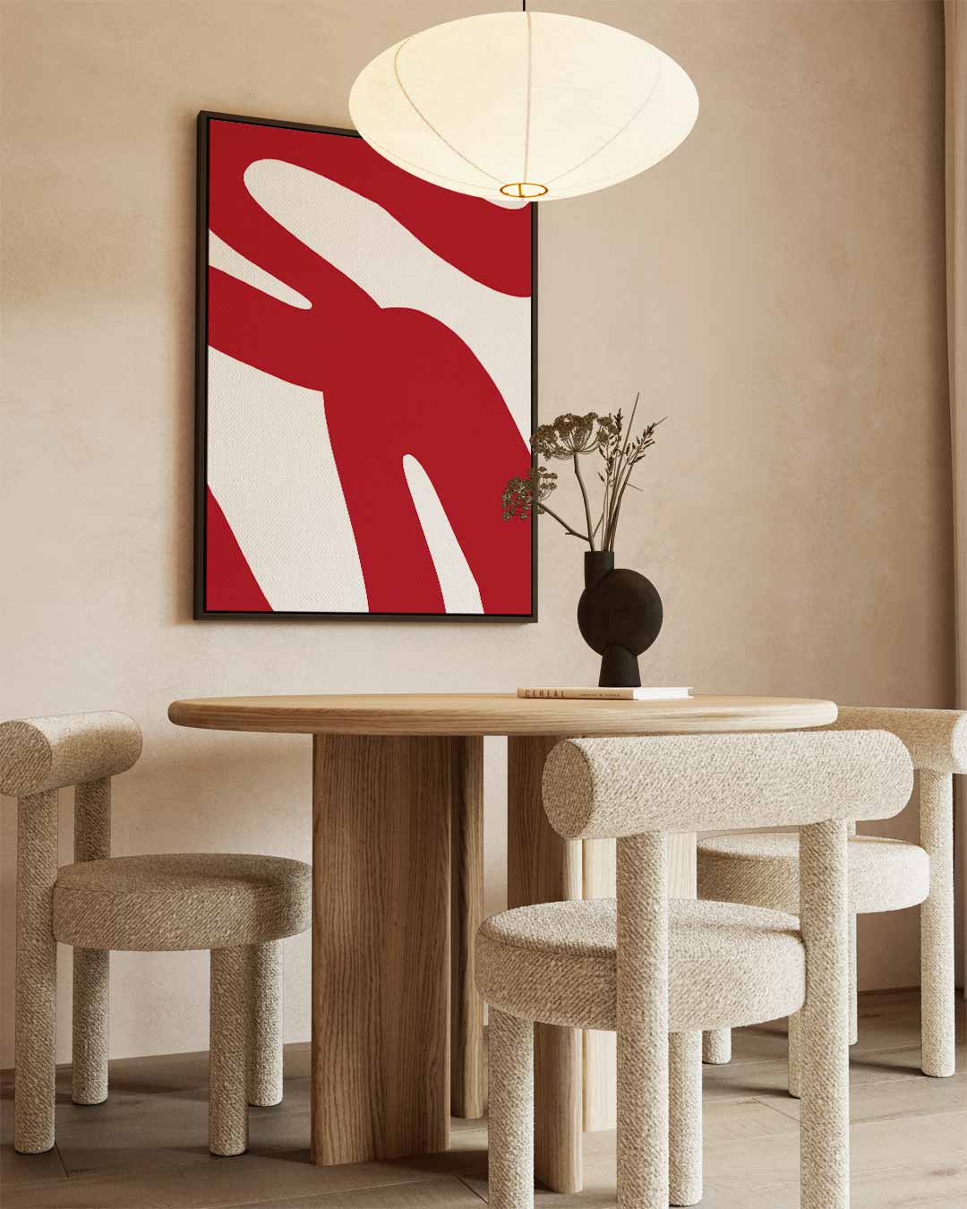 Vurig Abstract Kunstwerk-canvas-dibond-plexiglas-wanddecoratie-WallArtistic