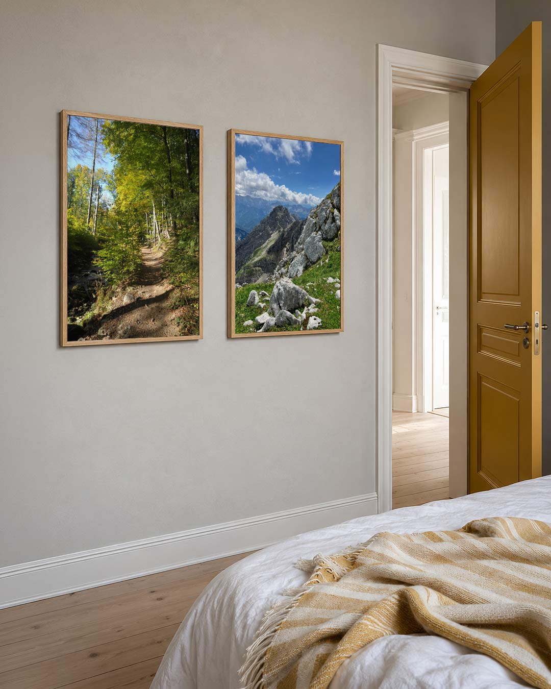 Boswandeling lichtspel Posterset
