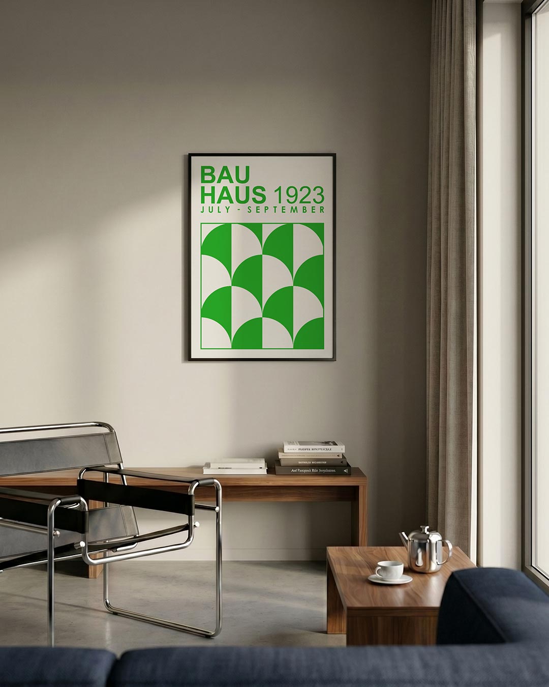 Groene boogpatronen Poster