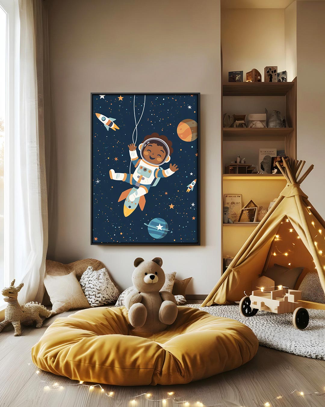Vrolijke ruimte avontuur Kunstwerk