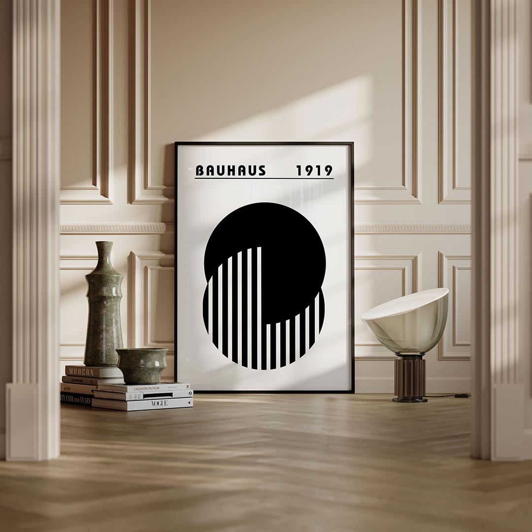 Cirkel en strepen Poster