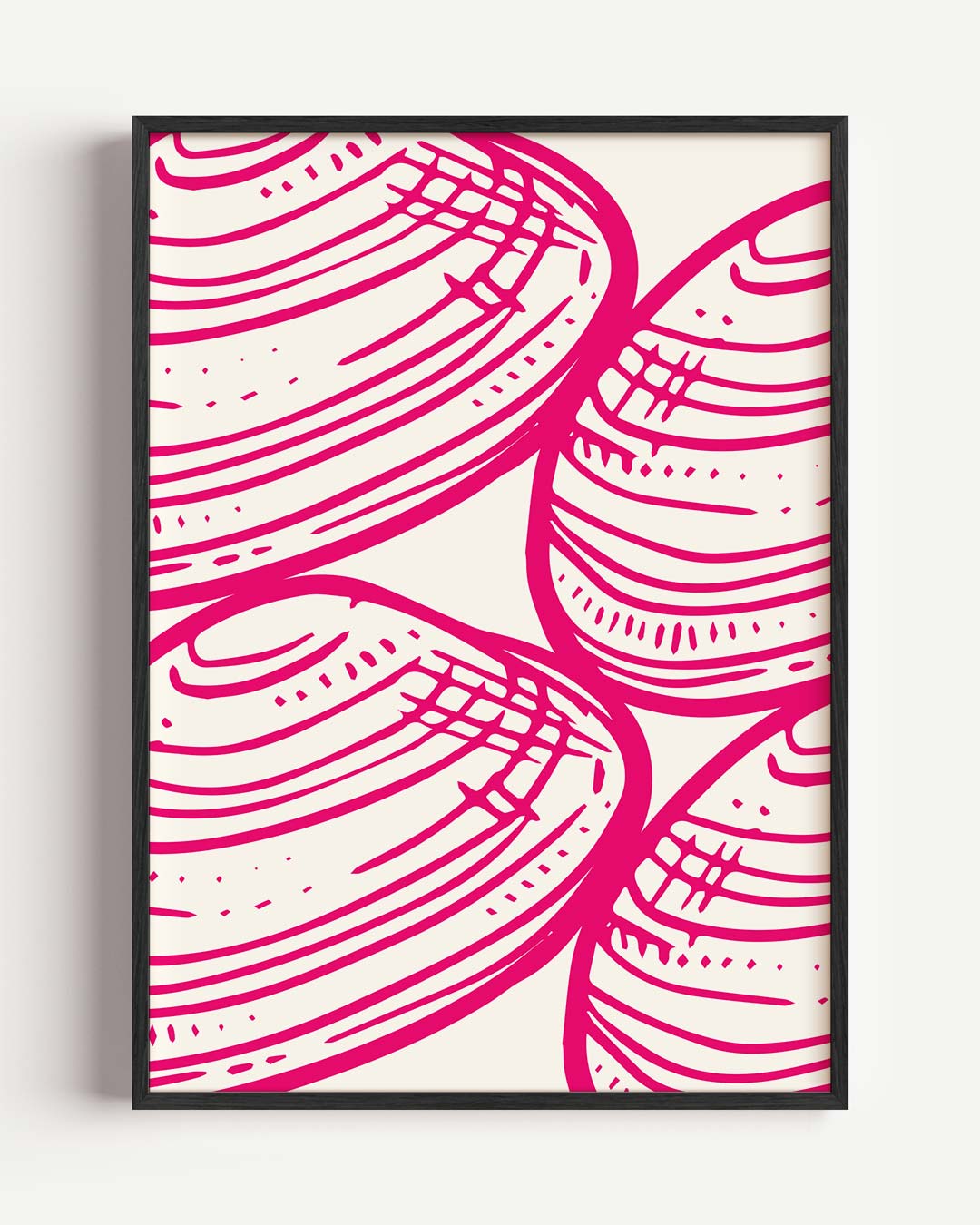 Trendy Schelpenprint Poster