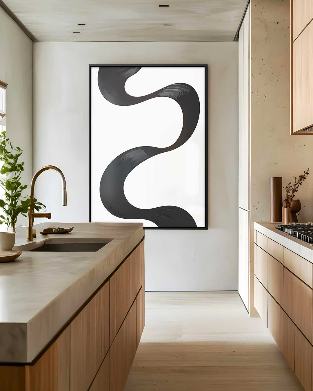 Golvende Stroom Kunstwerk-canvas-dibond-plexiglas-wanddecoratie-WallArtistic