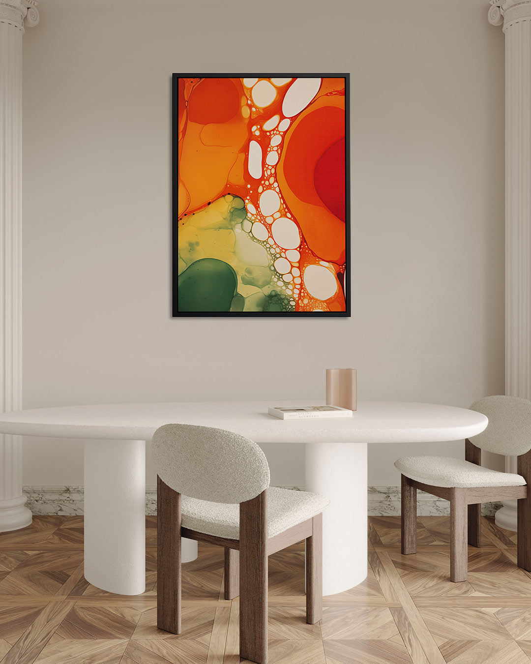 Organische kleurencompositie Kunstwerk