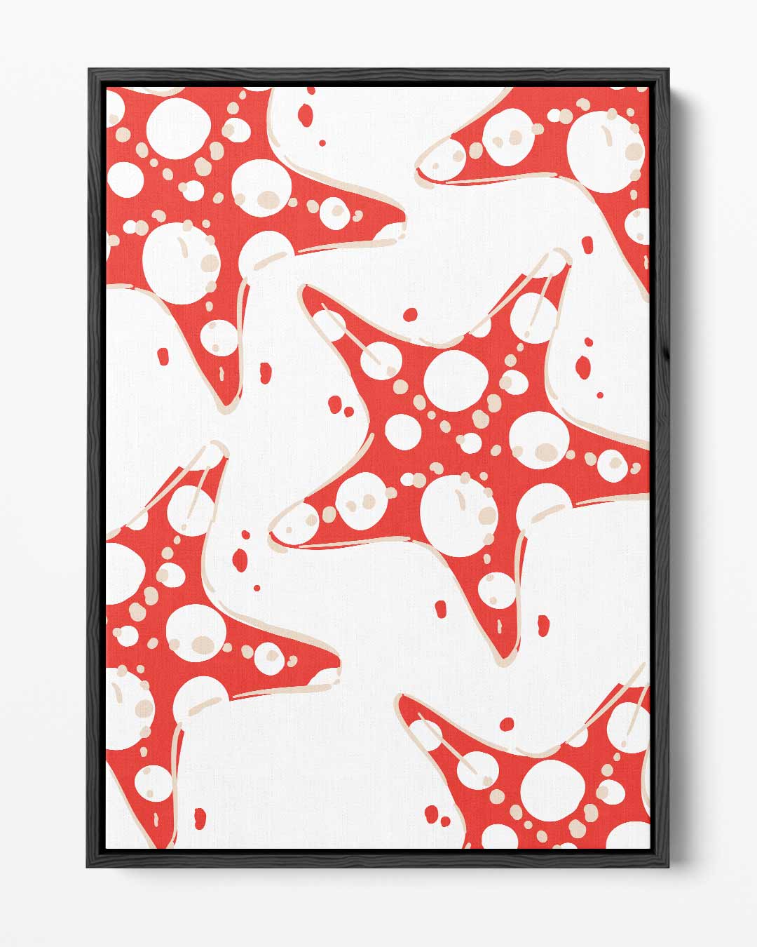 Vrolijke Zeesterren Kunstwerk-canvas-dibond-plexiglas-wanddecoratie-WallArtistic