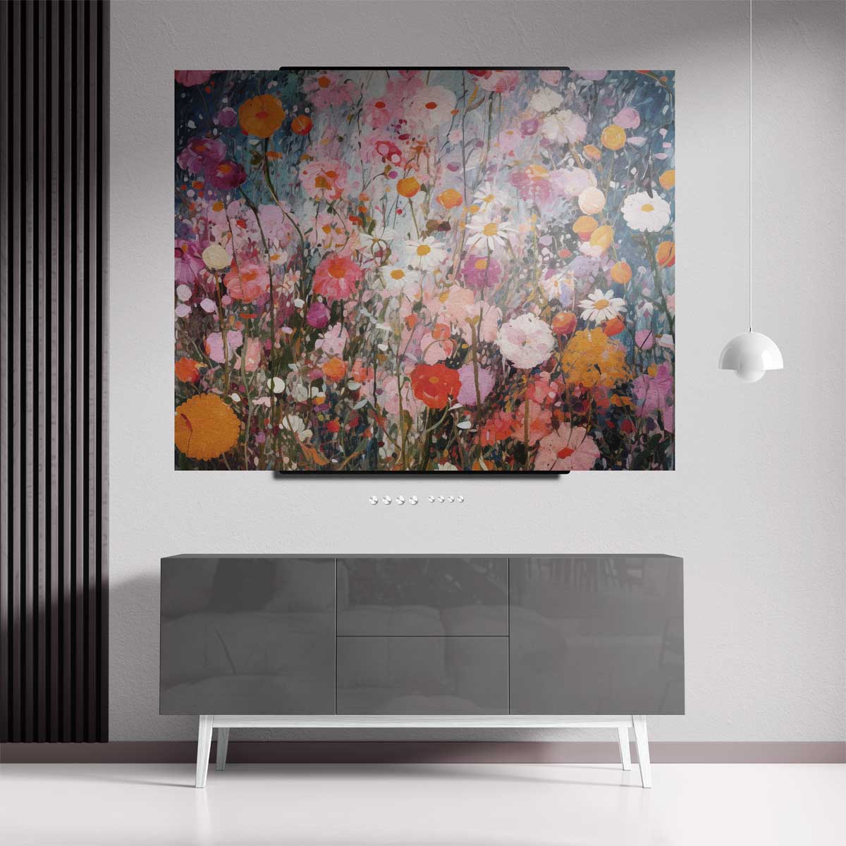 Bloemen Weelde Schilderij Kunstwerk-canvas-dibond-plexiglas-wanddecoratie-WallArtistic