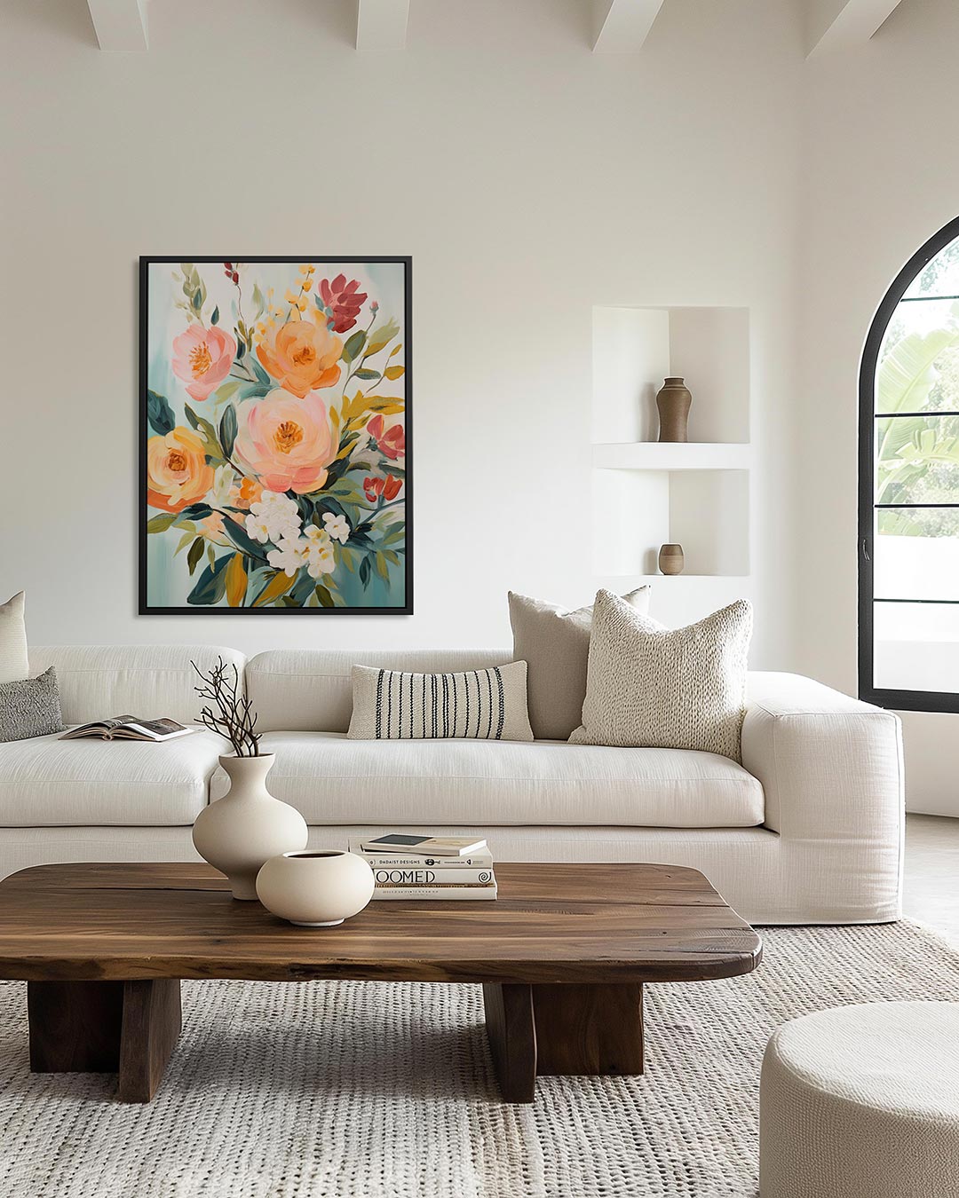 Bloemrijke kleurenpracht Kunstwerk