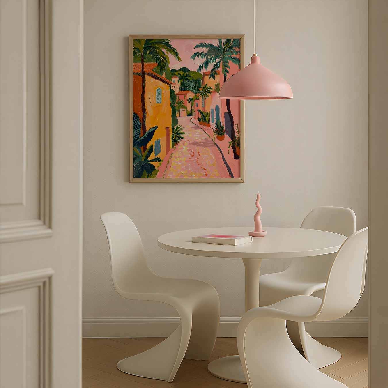 Tropische Straat in Zuid-Frankrijk Poster