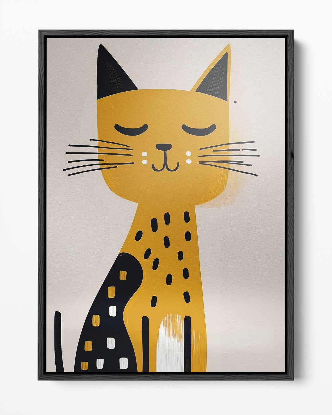 Slapende Kat Kunstprint Kunstwerk-canvas-dibond-plexiglas-wanddecoratie-WallArtistic