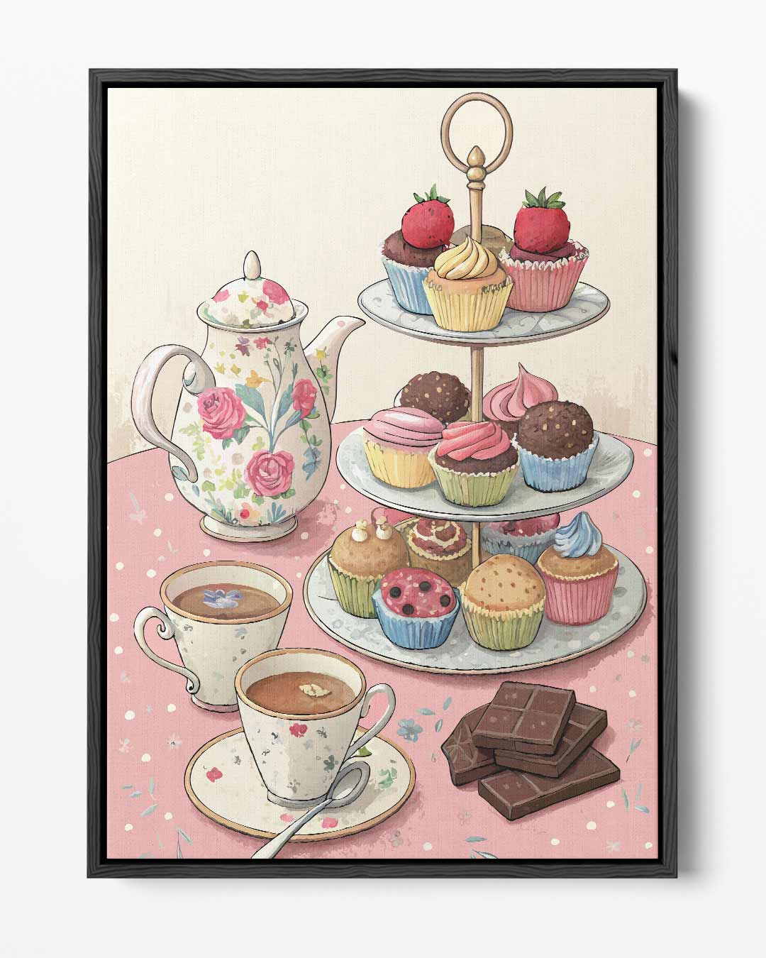 High Tea Delights Kunstwerk-canvas-dibond-plexiglas-wanddecoratie-WallArtistic
