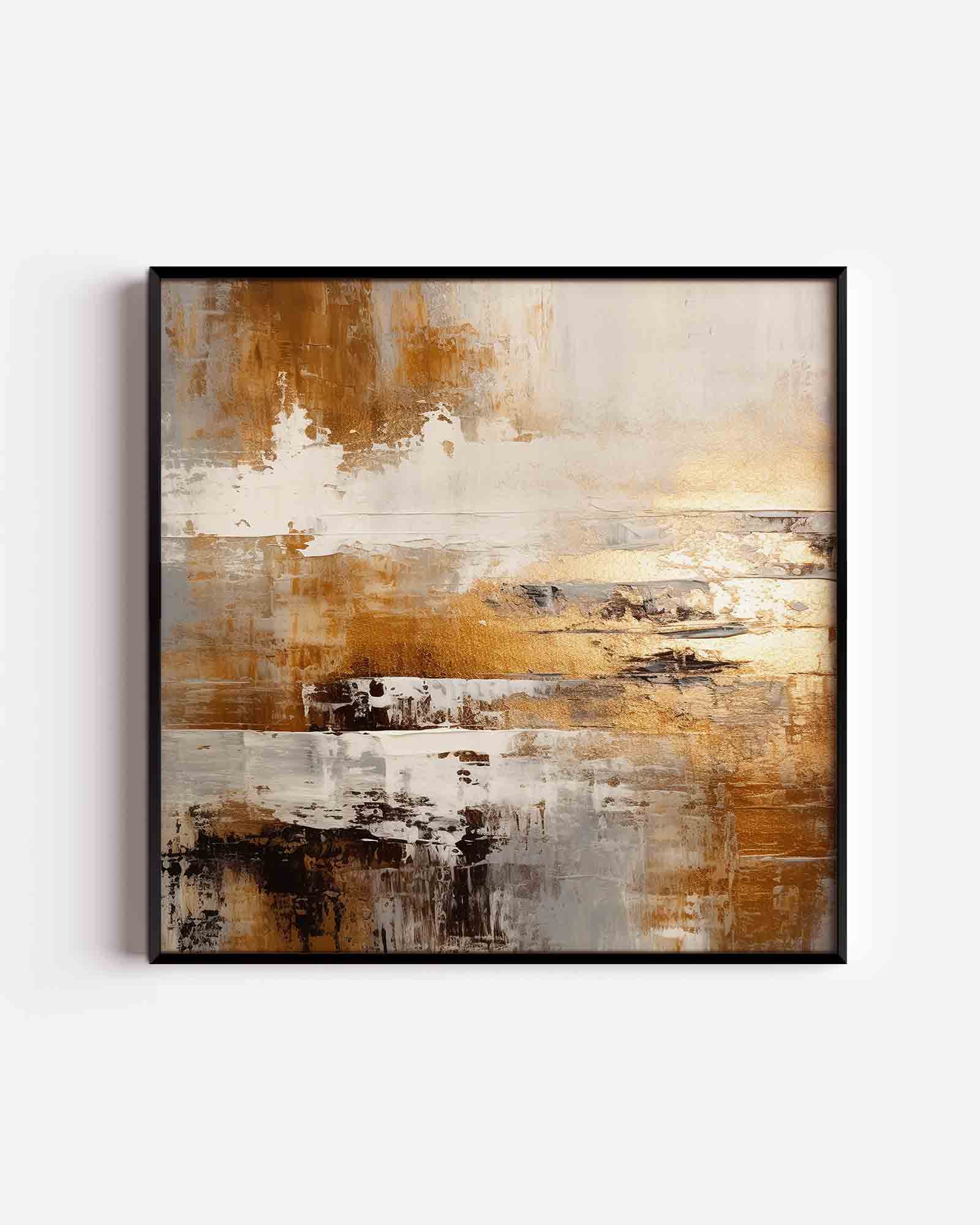 Abstracte gouden textuur Poster