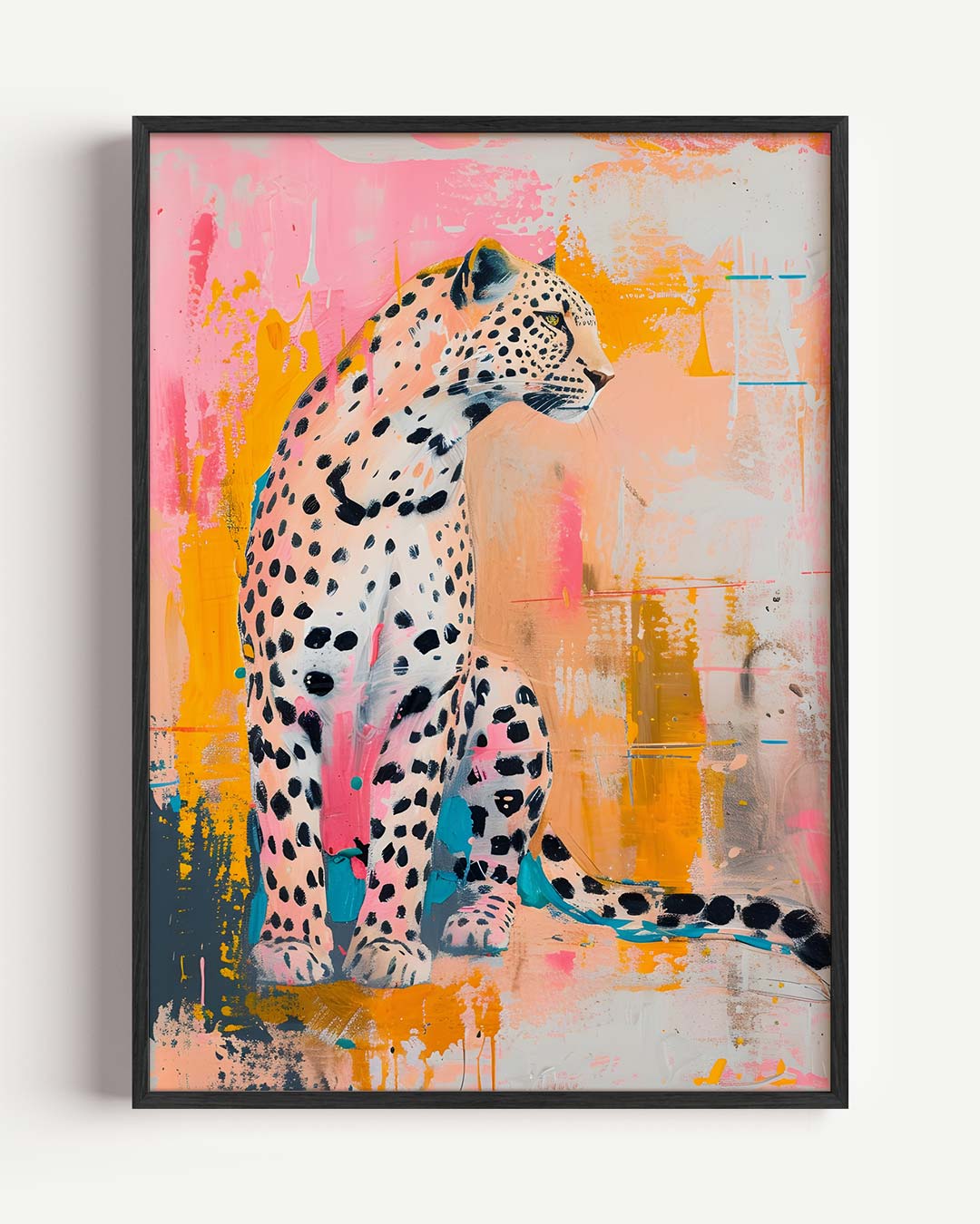 Gevlekte Elegantie - Kunstzinnige Luipaard Poster