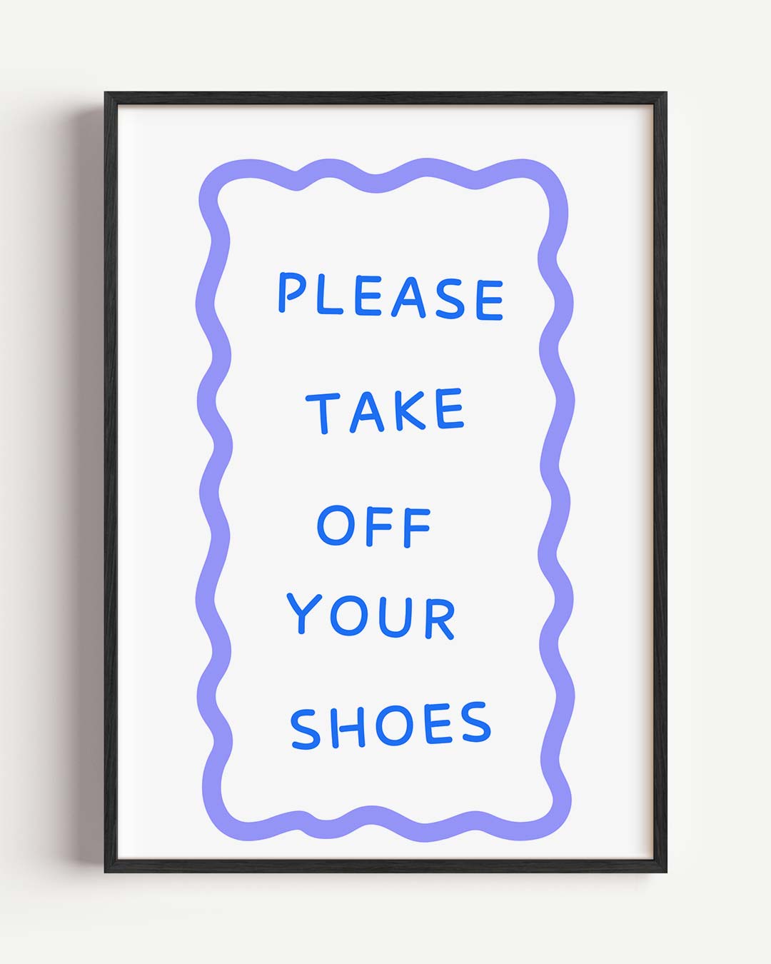 Welkomstposter "Please Take Off Your Shoes Poster