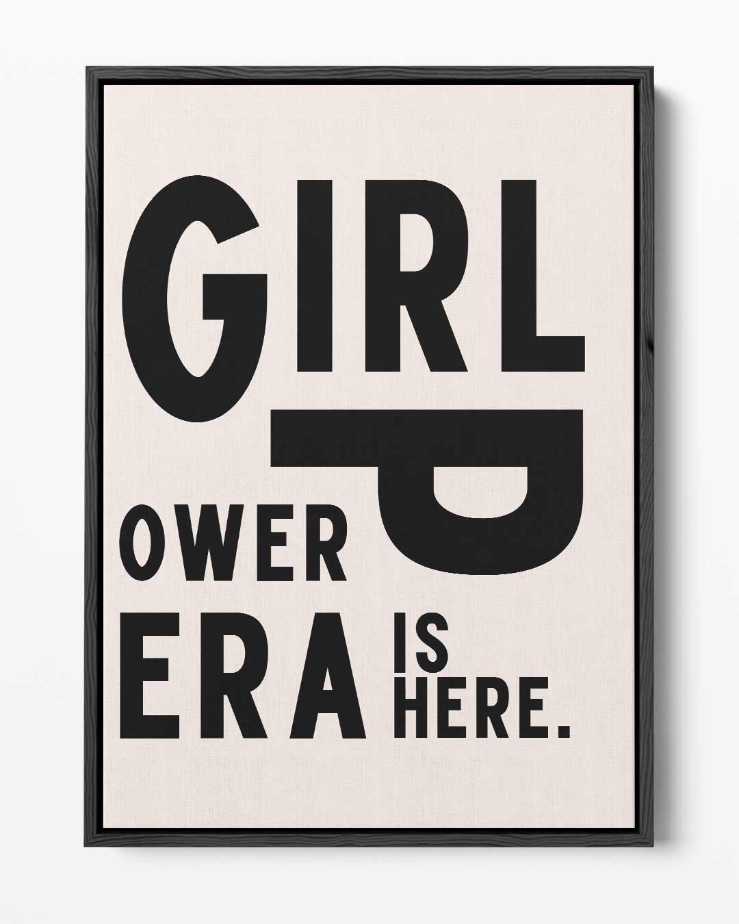 Girl Power Era Poster Kunstwerk-canvas-dibond-plexiglas-wanddecoratie-WallArtistic