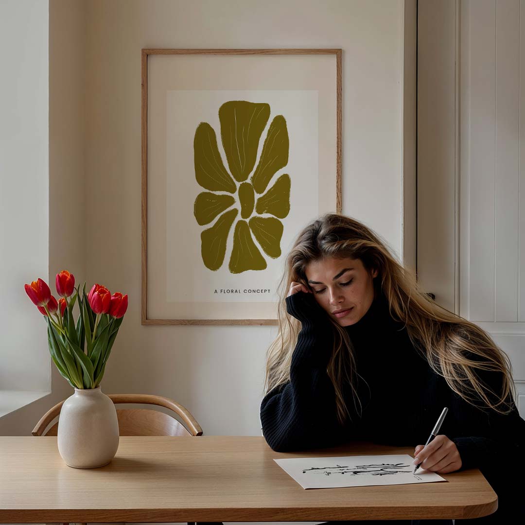 Bloemenfantasie Poster-WallArtistic