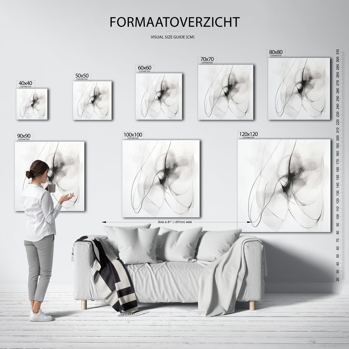 Abstracte lijnen Poster