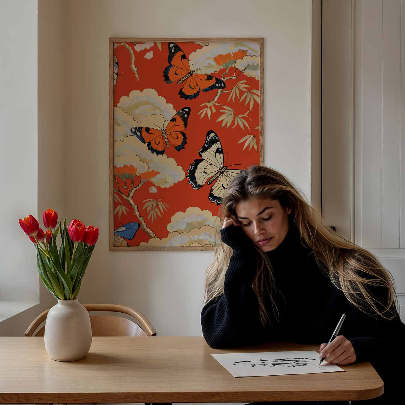 Vlinders in de Lucht Poster