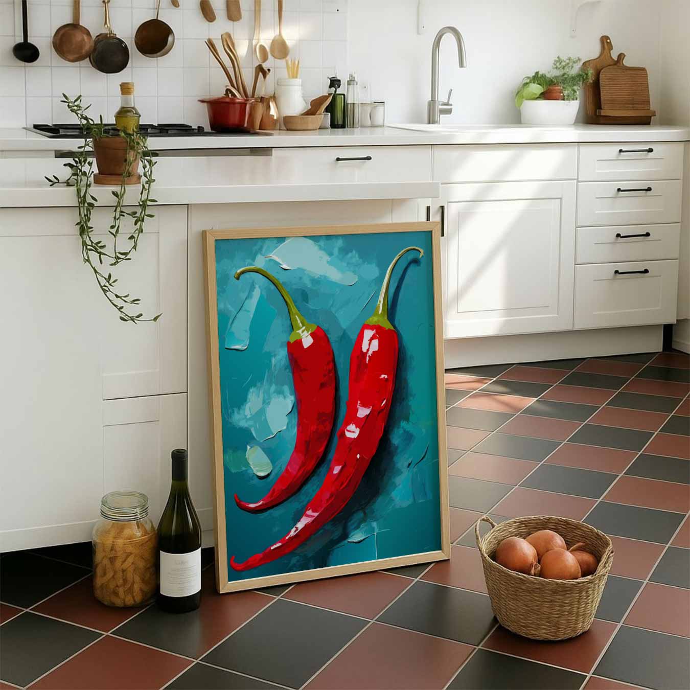 Spicy Pepper Art Print Poster