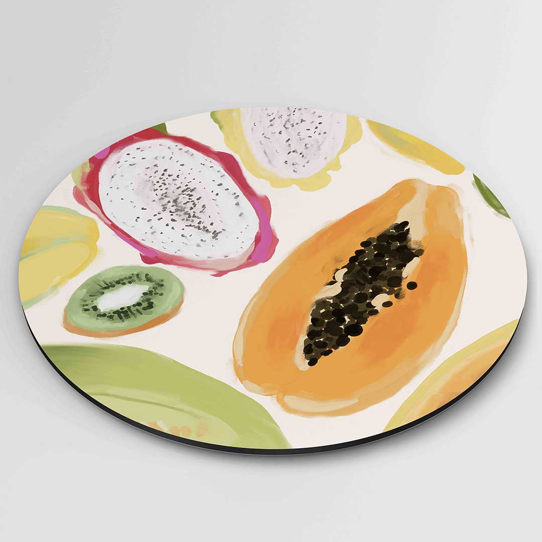 Exotisch fruit Muurcirkel