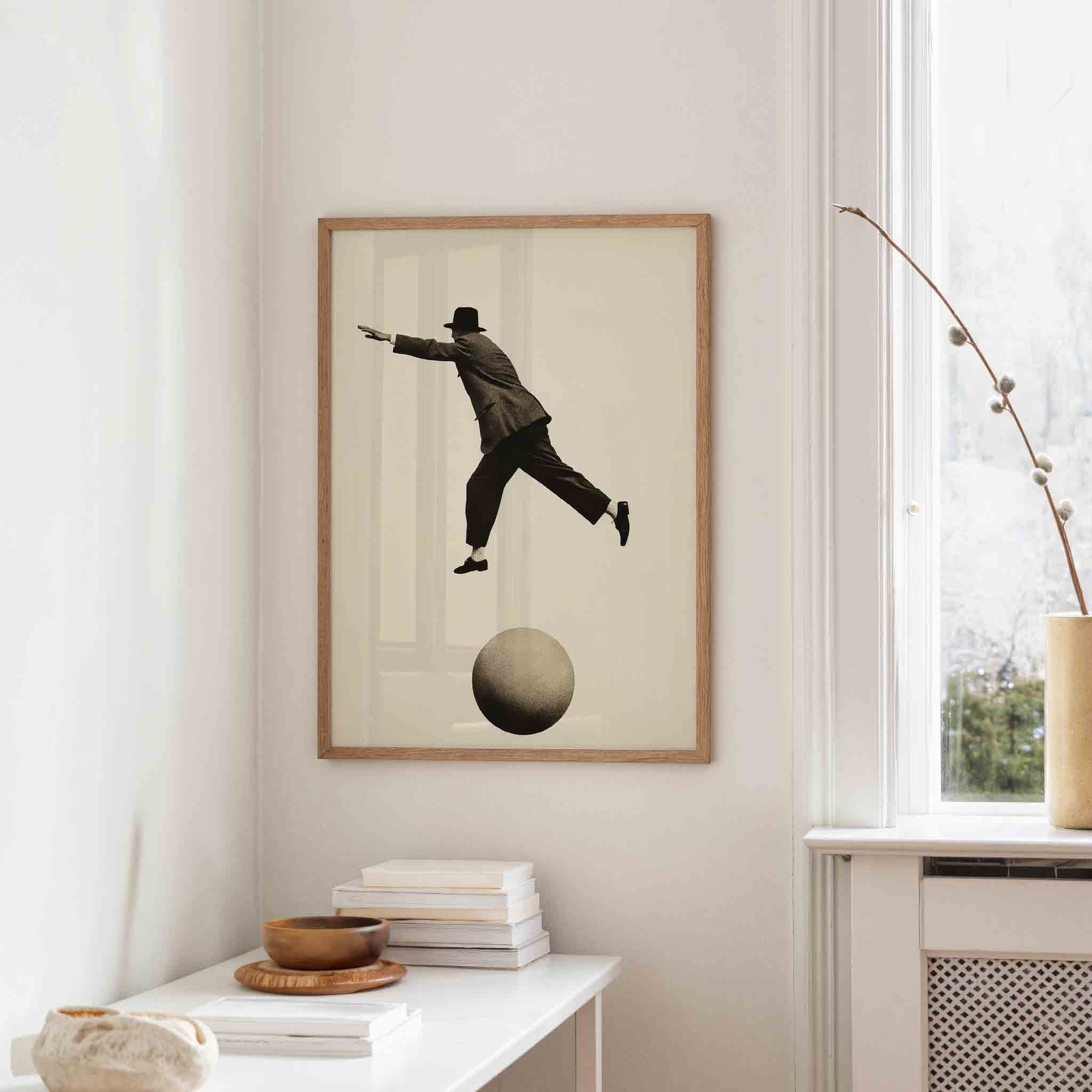 Man in beweging Poster