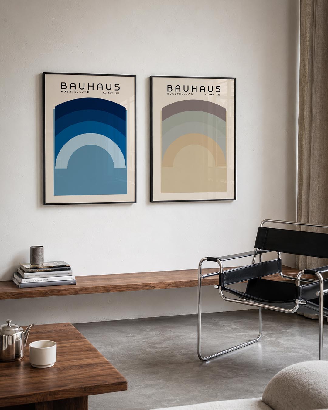 Kleurvlakken boog Posterset