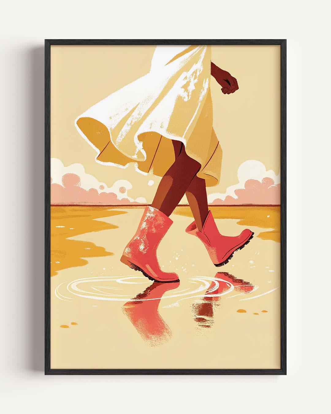 Stijlvolle Lente Wandeling Poster