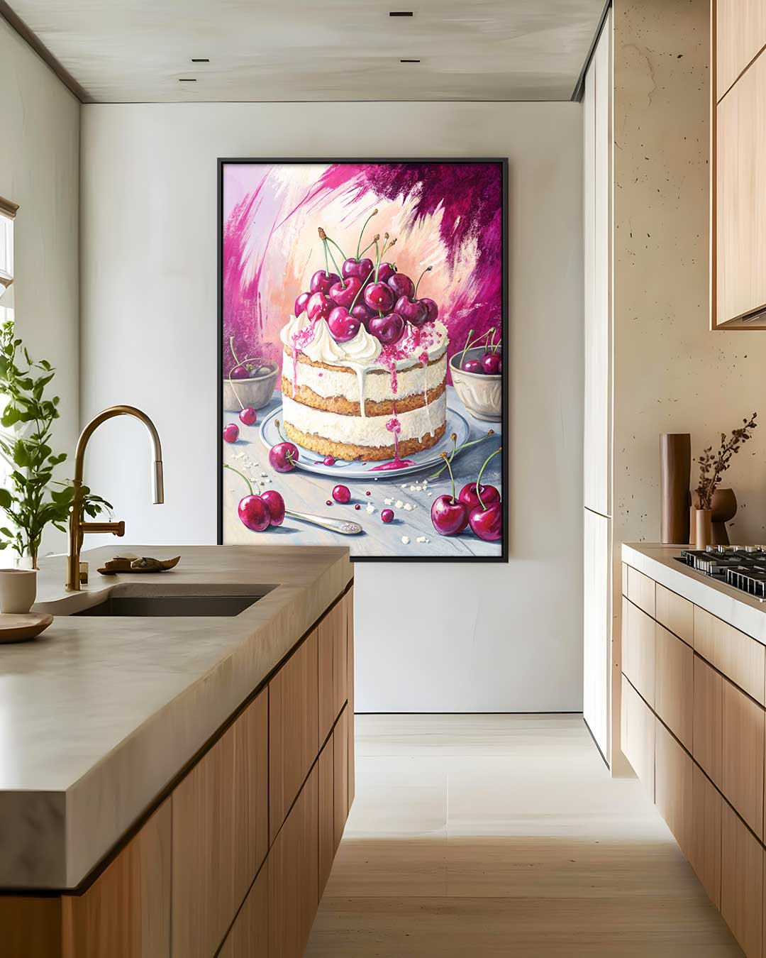 Kersenfeest op Canvas Kunstwerk-canvas-dibond-plexiglas-wanddecoratie-WallArtistic