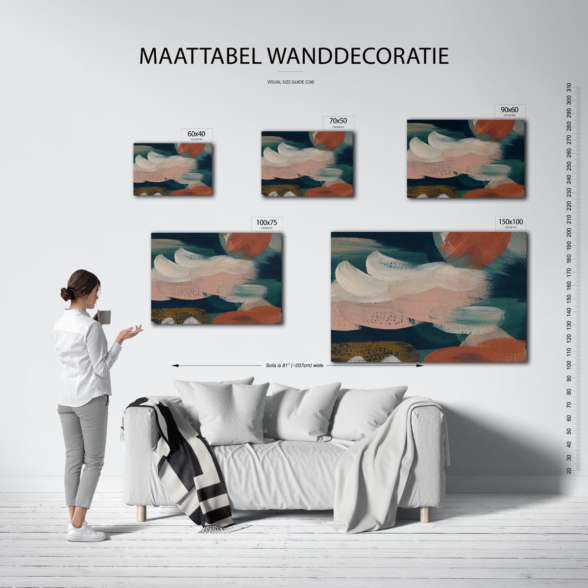 Kleurencompositie Kunstwerk