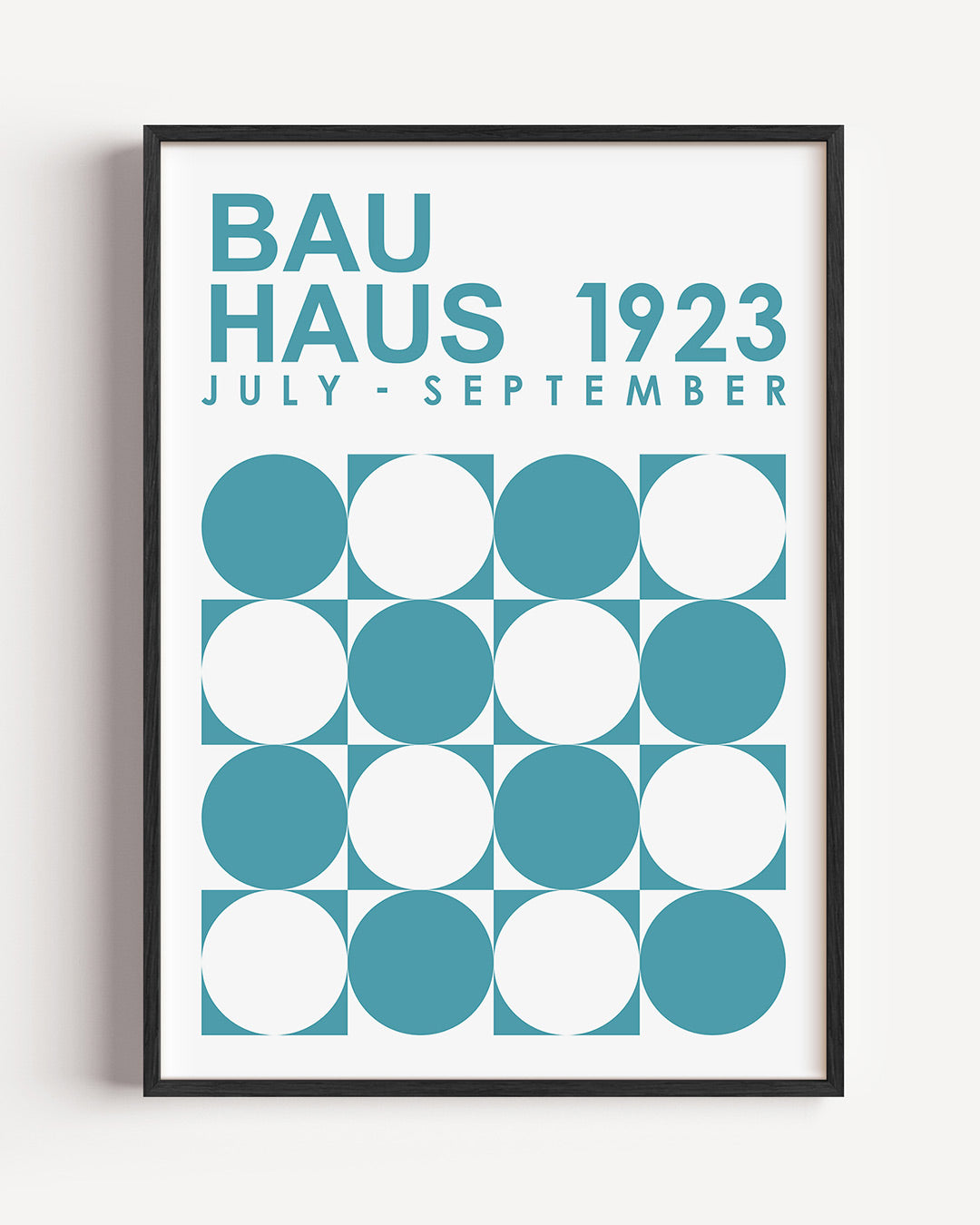 Cirkelritme blauw Poster