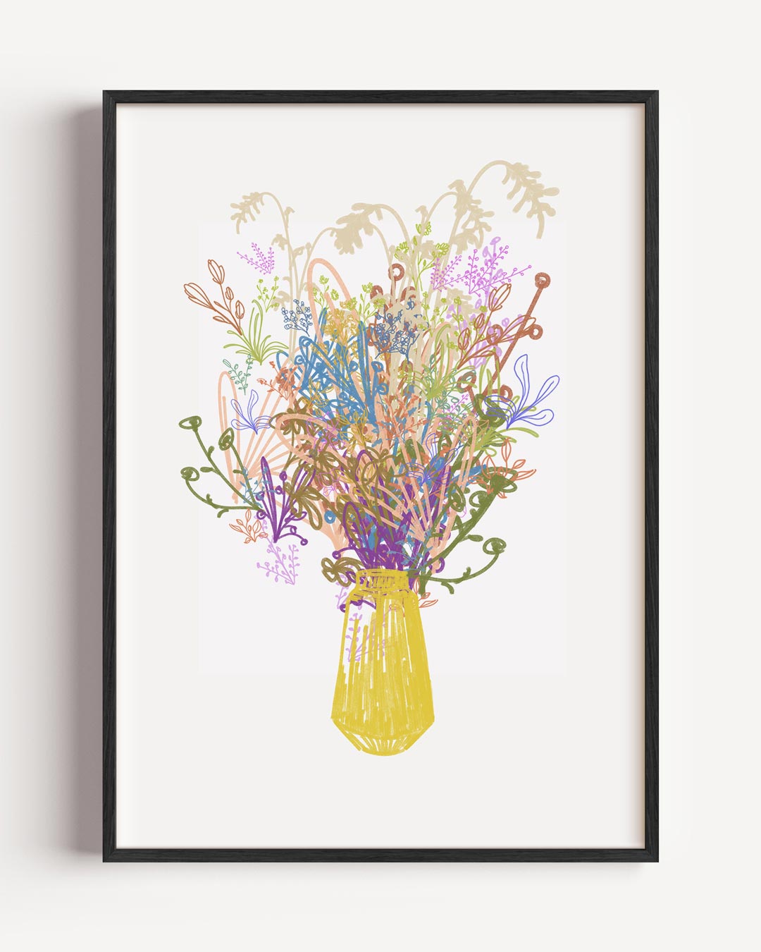 Vrolijk Bloemenboeket Poster-WallArtistic