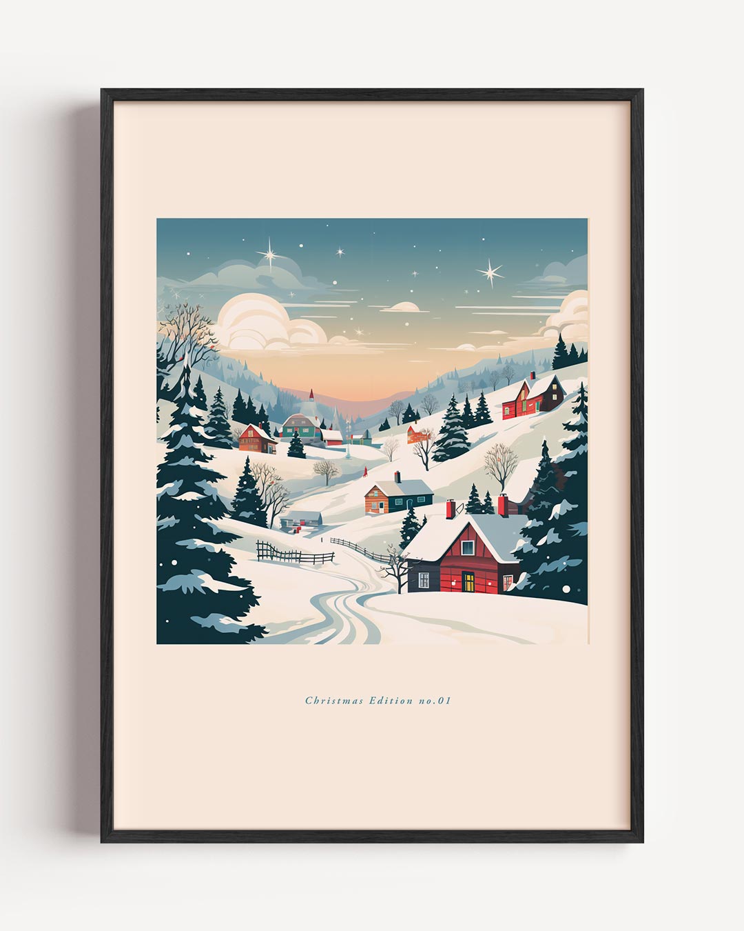 Magische Winterlandschap Poster-WallArtistic