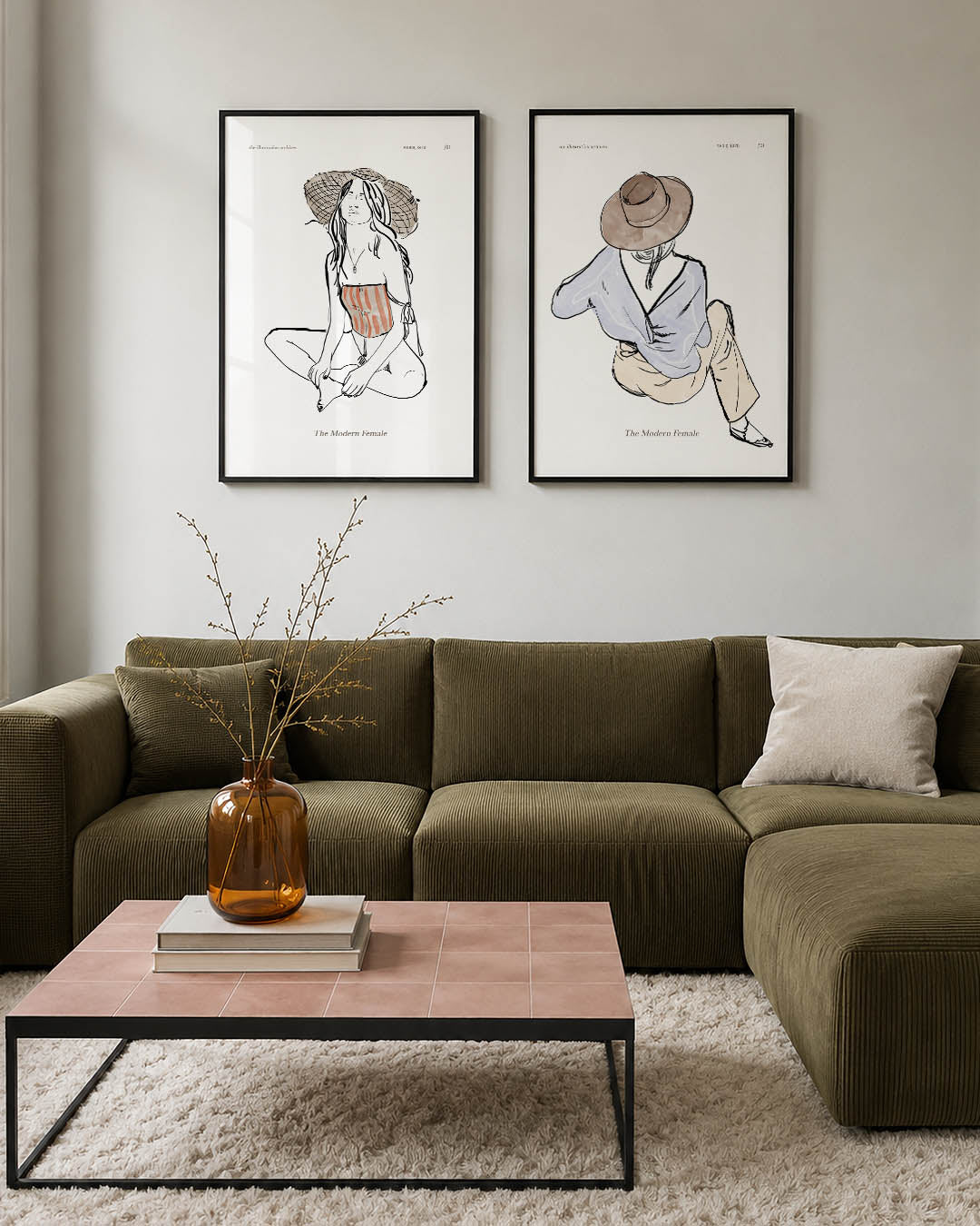 Lijnen en kleurvlakken Posterset