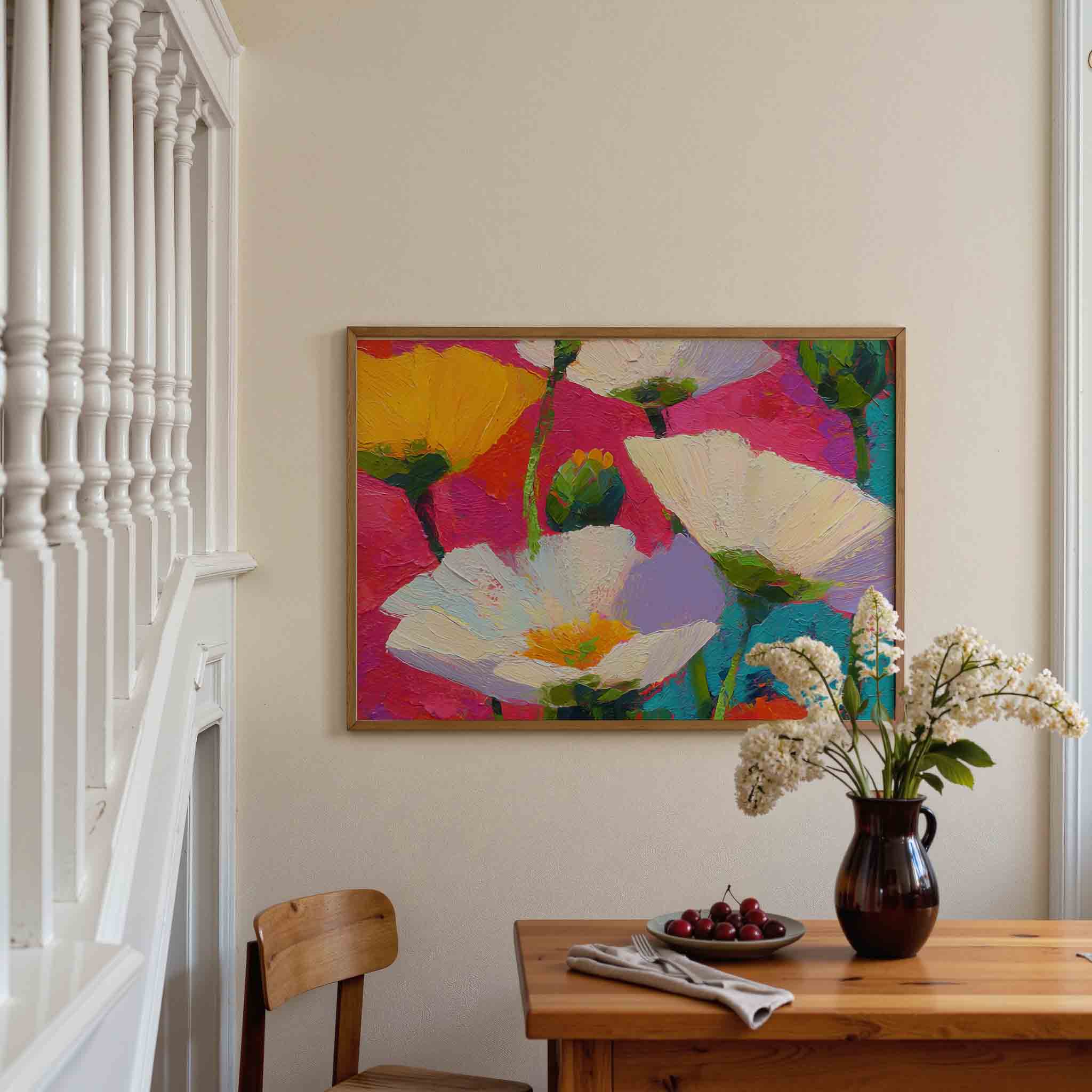 Bloemen in felle kleuren Poster