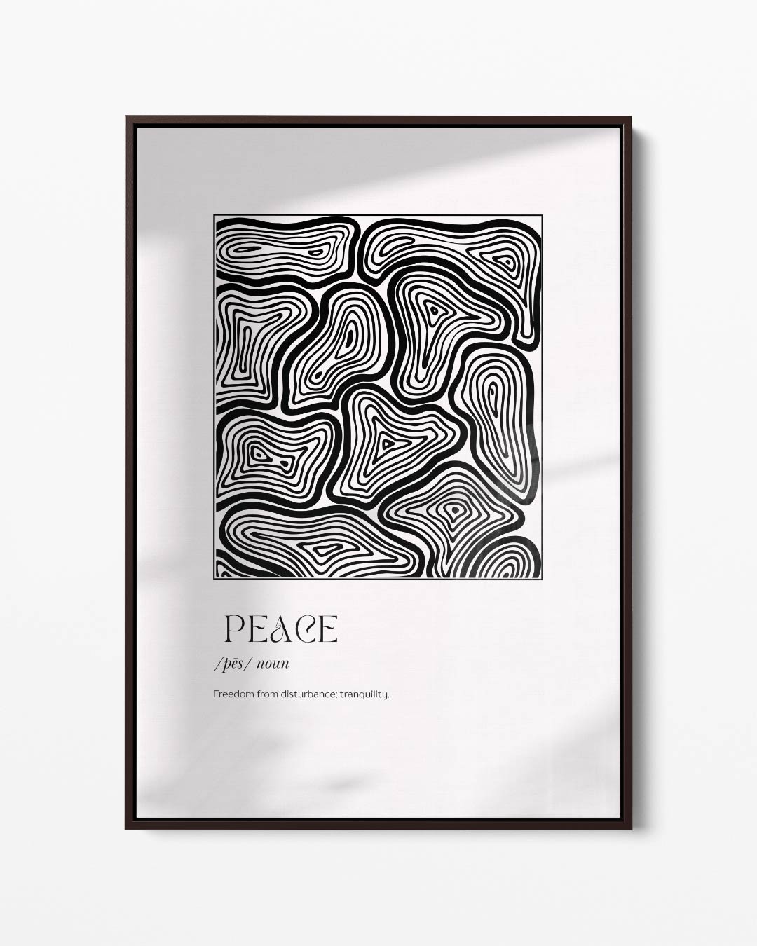 Zwart-wit Labyrint Kunstwerk Kunstwerk-canvas-dibond-plexiglas-wanddecoratie-WallArtistic