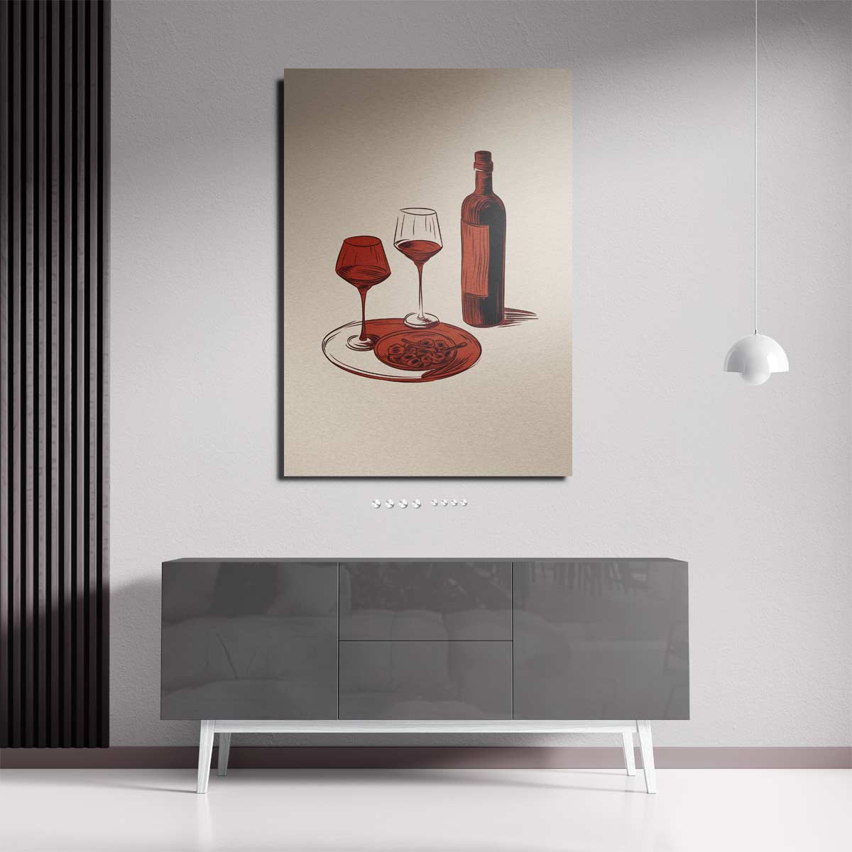 Italiaans Avondje Kunstwerk-canvas-dibond-plexiglas-wanddecoratie-WallArtistic