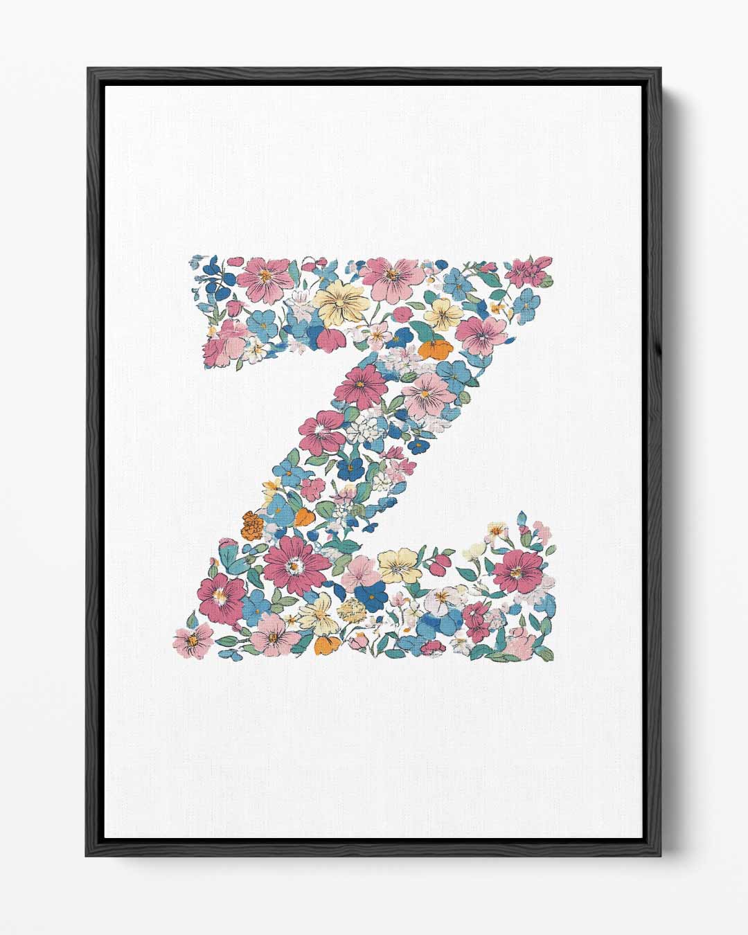 Bloemenletter Z Kunstwerk-canvas-dibond-plexiglas-wanddecoratie-WallArtistic
