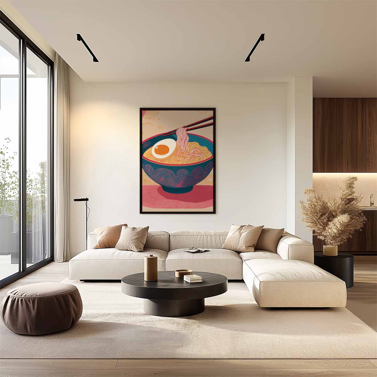 Stijlvolle Ramen Illustratie Kunstwerk-canvas-dibond-plexiglas-wanddecoratie-WallArtistic